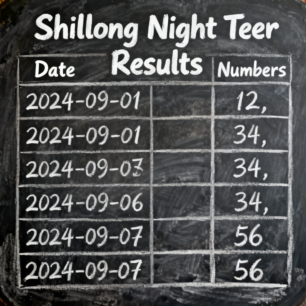 Shillong Night Teer Result List Your Ultimate Guide to Night Teer Results 